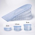 Bộ 2 lót giày tăng chiều cao silicon thiết kế dạng lắp ghép J205, 1 lớp lót - Cao 2cm