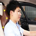 Gối tựa đầu cao su non cao cấp cho xe hơi P141, Màu đen 