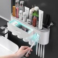 Bộ nhả kem đánh răng tự động gắn tường thông minh N316, Bộ 3 cốc