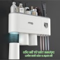 Bộ nhả kem đánh răng tự động gắn tường thông minh N316, Bộ 3 cốc