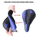 Bọc yên xe đạp thể thao cao cấp, êm ái thoáng khí P177, Màu đen phối đỏ