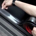 Miếng dán chống xước ô tô chất liệu cao su mạ cacbon cao cấp P175,  Bản rộng 5cm (dài 1m)
