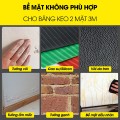 Băng keo 2 mặt trong suốt siêu dính cường lực N306, Loại 1cm	