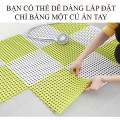 Thảm nhựa chống trơn trượt lót sàn nhà tắm, nhà vệ sinh N304, Màu ghi