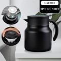 Ấm pha trà giữ nhiệt có lưới lọc dung tích 1 lít tiện lợi BA265, Màu đen - Không hiển thị nhiệt độ