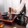Ấm pha trà giữ nhiệt có lưới lọc dung tích 1 lít tiện lợi BA265, Màu đen - Không hiển thị nhiệt độ