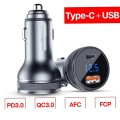 Tẩu sạc ô tô cao cấp PD20W QC3.0 sạc nhanh cho các dòng điện thoại P171