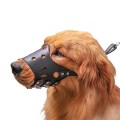 Rọ mõm da mềm có đai nới cho chó chống cắn sủa BA671, Size S (5-10kg)