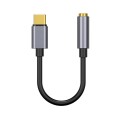 Cáp chuyển đổi type C sang cổng 3.5mm hỗ trợ truyền âm thanh 24-bit Y134
