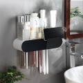 Bộ nhả kem đánh răng thông minh dính tường cao cấp BA329, Bộ 2 cốc