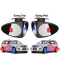 Gương cầu lồi xoay 360 độ mở rộng tầm nhìn cho ô tô P120, Gương bên phải	