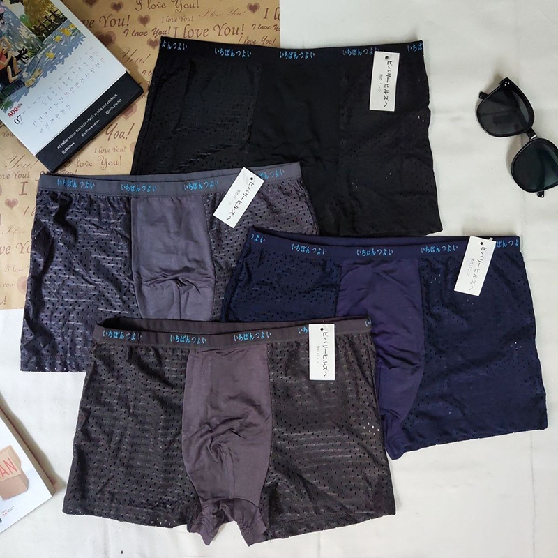 Combo 4 quần sịp nam thông hơi thoáng khí cao cấp X106
