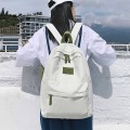 Balo học sinh, sinh viên chống thấm nước cao cấp Z117, Màu trắng khóa xanh