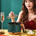 Nồi lẩu điện mini 2 tầng đa năng kèm khay hấp tiện lợi BA214