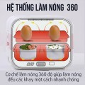 Hộp cơm cắm điện văn phòng 2 tầng đa năng BA195