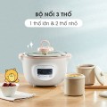 Nồi nấu chậm ninh hầm cách thủy dung tích 1.6L đa năng BA286