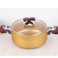 Bộ 3 nồi nhôm anod nắp kính cao cấp BA128