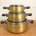 Bộ 3 nồi nhôm anod nắp kính cao cấp BA128