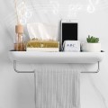 Kệ để đồ nhà tắm dán tường kèm thanh treo khăn BA105