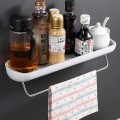 Kệ để đồ nhà tắm dán tường kèm thanh treo khăn BA105