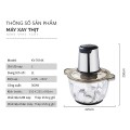 Máy xay thịt đa năng KV-7014K cối xay thủy tinh 2L BA314