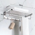 Giá treo khăn kết hợp để đồ nhà tắm có thể gấp gọn tiện lợi T140