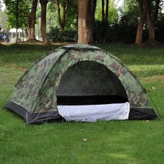 Lều cắm trại, lều du lịch chống nước, chống muỗi cho 1-3 người họa tiết rằn ri