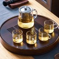 Khay trà tre tròn có khoang chứa nước tiện dụng, Loại nhỏ 25x25x5 (cm)
