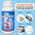 Bột thông cống thông tắc bồn cầu, bồn rửa bát siêu nhanh