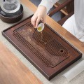 Bàn trà tre tự nhiên cao cấp có khay thoát nước tự động BA710, Loại 30x18x3.8cm