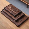 Bàn trà tre tự nhiên cao cấp có khay thoát nước tự động BA710, Loại 30x18x3.8cm