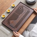 Bàn trà tre tự nhiên cao cấp có khay thoát nước tự động BA710, Loại 30x18x3.8cm