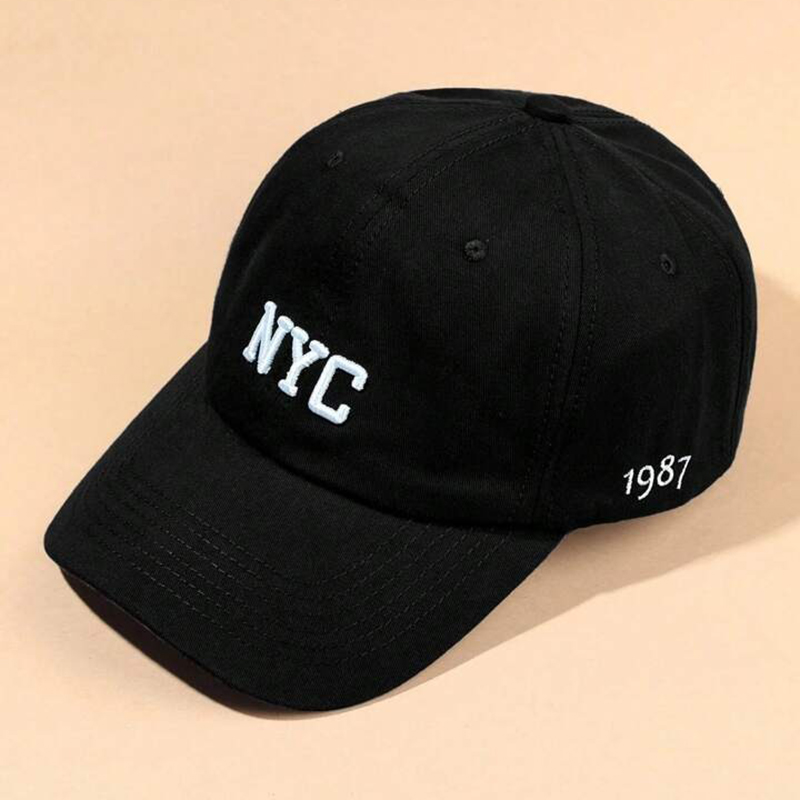 Mũ lưỡi trai thời trang thêu chữ NYC cao cấp