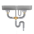Bộ xi phông, ống xả chậu rửa bát 2 hố cao cấp BA724