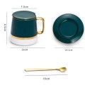 Bộ tách trà, cà phê gốm sứ cao cấp kèm hộp quà tặng sang trọng