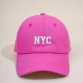 Mũ lưỡi trai thời trang thêu chữ NYC cao cấp, Màu đen 