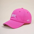 Mũ lưỡi trai thời trang thêu chữ NYC cao cấp, Màu đen 