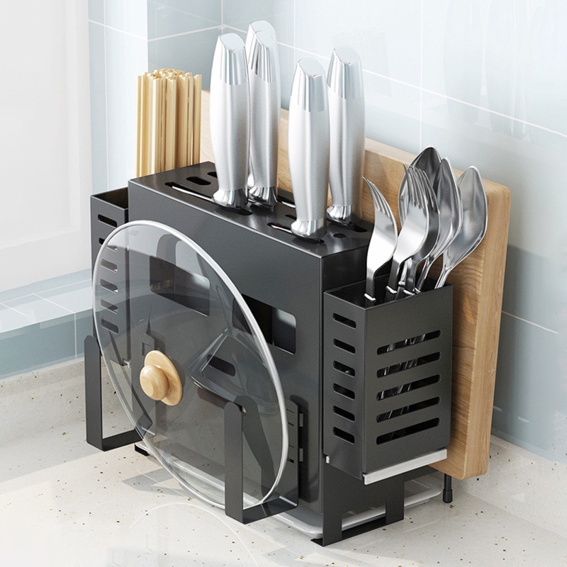 Kệ để dao thớt đũa đa năng có thể đặt bàn hoặc treo tường