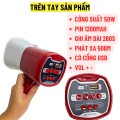 Loa phóng thanh cầm tay mini tiện lợi phù hợp cho các hoạt động ngoài trời, Màu đỏ