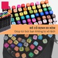 Bút màu dạ marker 2 đầu chuyên nghiệp kèm túi vải, 30 màu