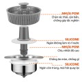 Bộ lọc rác bồn rửa bát 3 trong 1 đa năng