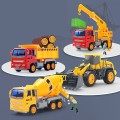 Bộ đồ chơi 4 xe ô tô công trình cho bé từ 2 đến 6 tuổi