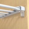 Miếng dán chốt đỡ kệ chữ L cao cấp treo tường không khoan móc, giá đỡ tủ, kê ván, chia ngăn, siêu dính, Dán kệ đơn 6x6cm