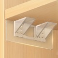 Miếng dán chốt đỡ kệ chữ L cao cấp treo tường không khoan móc, giá đỡ tủ, kê ván, chia ngăn, siêu dính, Dán kệ đơn 6x6cm