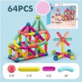 Bộ xếp hình nam châm từ tính 64 chi tiết cho bé