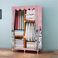 Tủ vải khung gỗ bọc đường kính lớn bền đẹp loại 2 buồng, Màu xanh