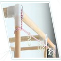 Tủ vải khung gỗ bọc đường kính lớn bền đẹp loại 2 buồng, Màu xanh