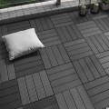 Vỉ nhựa trải sàn vân gỗ cho sàn ban công, nhà tắm, bể bơi, sân vườn BA1538, Màu nâu đỏ