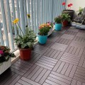Vỉ nhựa trải sàn vân gỗ cho sàn ban công, nhà tắm, bể bơi, sân vườn BA1538, Màu nâu đỏ