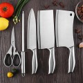 Bộ dao 6 món cao cấp kèm khay nhà bếp tiện dụng BA739